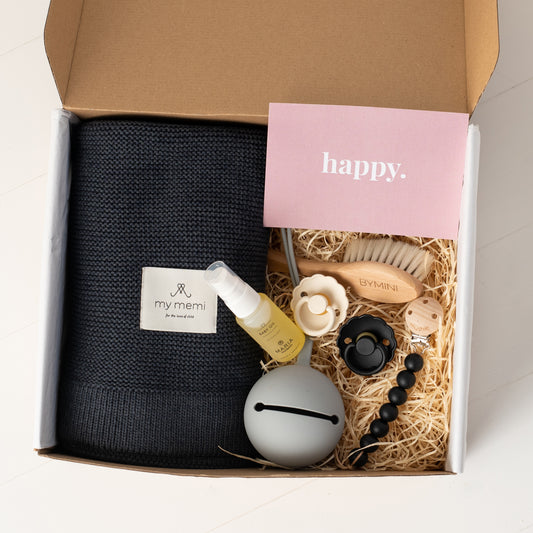 Fardig presentbox Babybox - Graphite stone BYMINI