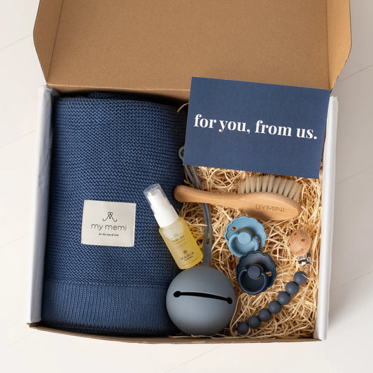 Fardig presentbox Babybox -Navy sky BYMINI
