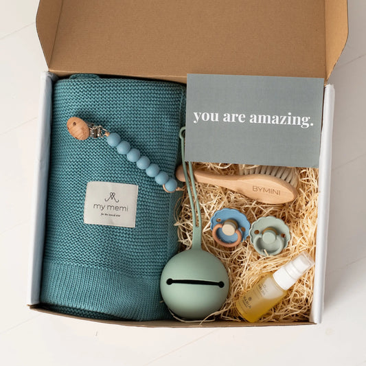 Fardig presentbox Babybox -Teal BYMINI