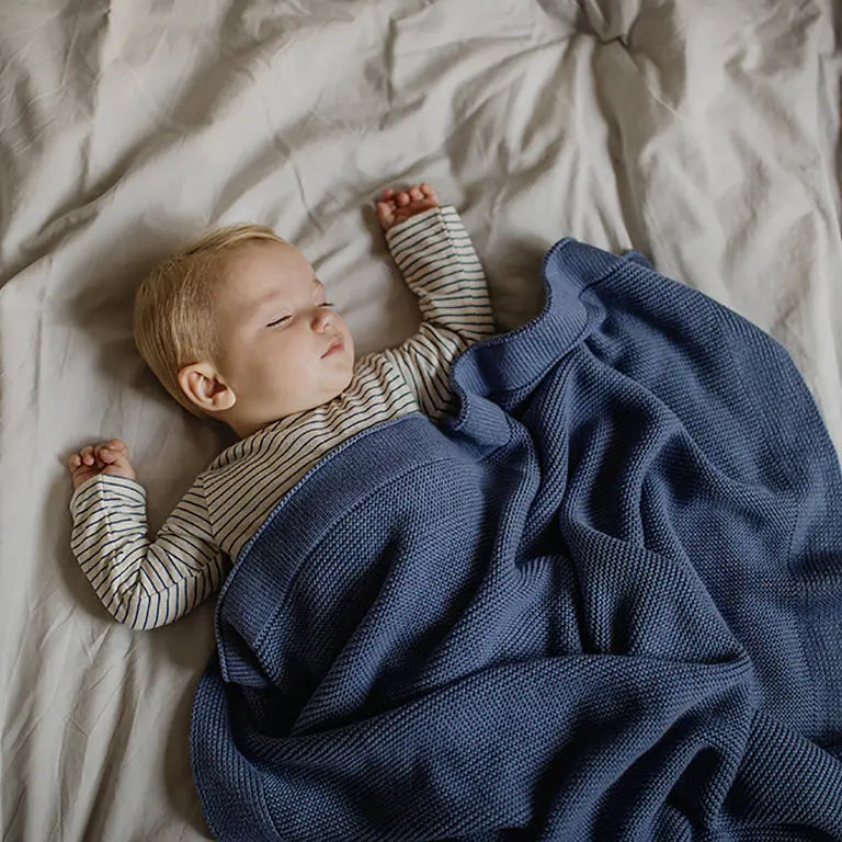 Babyfilt marinblå till Babybox -Navy sky BYMINI