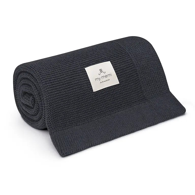 Svart filt till Babybox - Graphite stone BYMINI