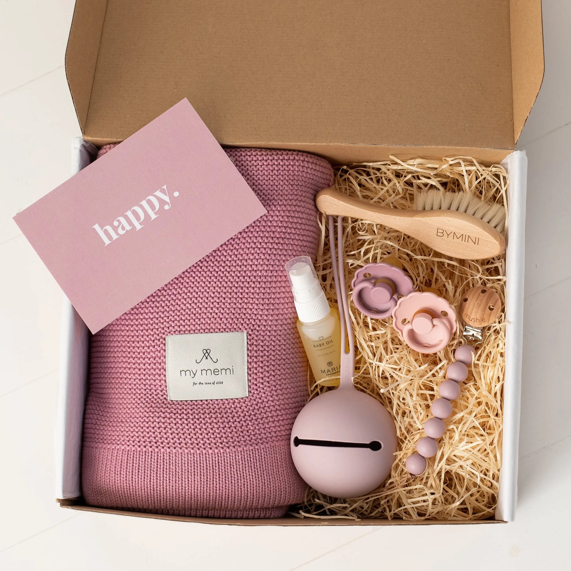 Fardig presentbox Babybox -Vintage blush BYMINI